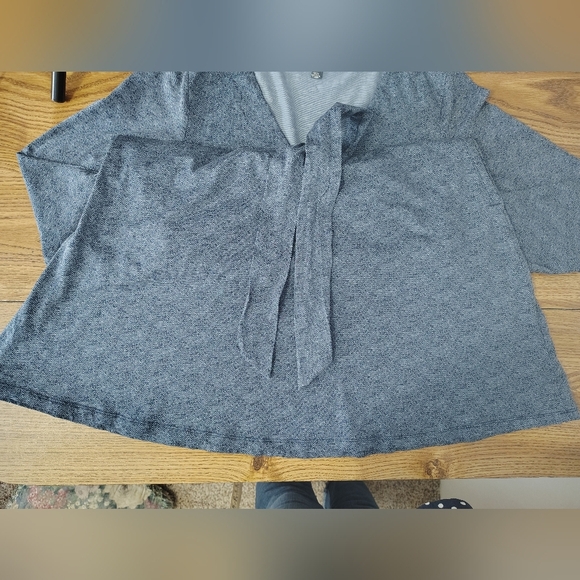 Toad&Co Organic Cotton cue wrap dress true Navy herringbone print, sz L, - Picture 10 of 16